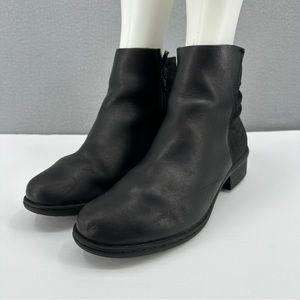 Bogs Carly Low Leather Waterproof Chelsea Ankle Boot Booties Womens 9.5 40 Black